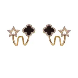 ONUYX Triangular Ear Cuff Earrings-11