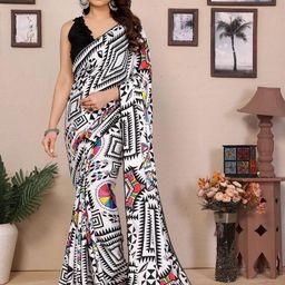 KALINI Gotta Patti Poly Georgette Saree-image-86