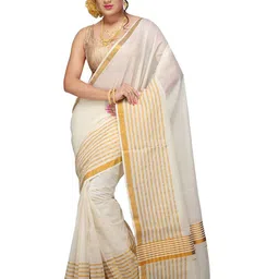 Rst R Selvamani Tex Zari Pure Cotton Kasavu Saree-picture-12