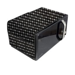 The Furnishing Tree Waterproof and Dustproof PVC Microwave Oven Top Cover with 6 Utility Pockets Fl-image-82