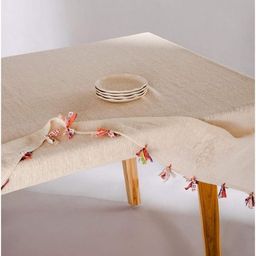 FREEDOM TREE Off White Cotton 6-Seater Table Cover-image-42