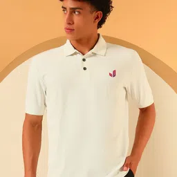 GLITO Men Solid Polo Collar T-shirt-image-57