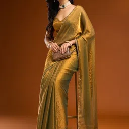 MISS CLOTHING Embellished Beads and Stones Banarasi Saree-picture-38