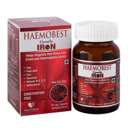 HealthBest Haemobest Gentle Iron Capsules - 30 Capsules-image-1