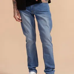 WROGN Men Comfort Slim Fit Mid-Rise Heavy Fade Jeans-40