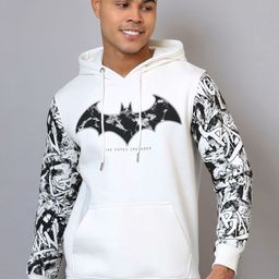Free Authority Men The Batman Printed Regular Fit Hooded Sweatshirts-picture-27