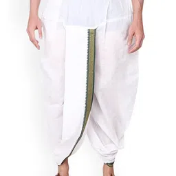 RAMESHWARAM FABRICS Men Pure Cotton Ready To Wear Dhotis-picture-18
