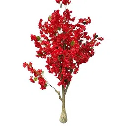 De Gardenia Red Artificial Blossom Bougainvillea Tree 5.7 Ft-picture-20