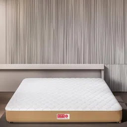 USHA SHRIRAM Beige & White Quilted Cotton Orthopedic Single Mattress-image-30