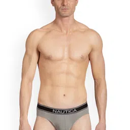 Nautica Mid-Rise Basic Briefs RBF02-NGRY-37