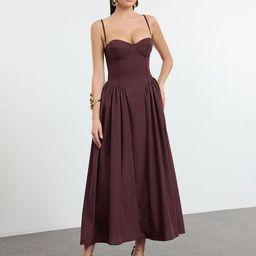 Trendyol Fit & Flare Maxi Dress-image-84