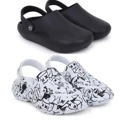 KAPYANSH Men Pack Of 2 Printed Clogs-picture-21