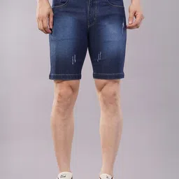 NIVASU Men Washed Denim Denim Shorts-picture-38