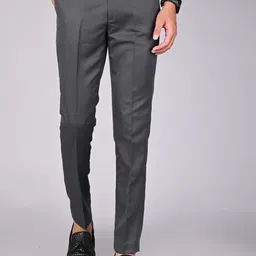 MANCREW Men Smart Mid-Rise Easy Wash Formal Trousers-image-29