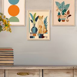 Kotart Brown & Green 3 Pieces Printed Wooden Wall Arts-picture-40