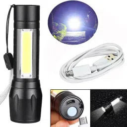 Oximus LED Flashlight With COB Light Mini Waterproof Portable LED COB Flashlight Table Lamp-15