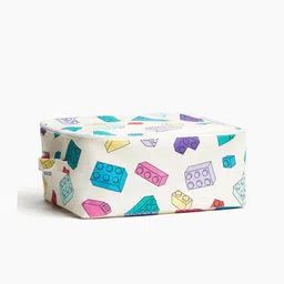 H&M White & Purple Canvas Toy Storage Basket-image-53
