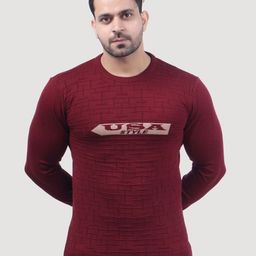 FEVERFEW Men Typography Printed Cotton Pullover-picture-33
