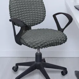 Cortina Set Of 6 Grey Bubble Stretchable Office Chair Cover-31