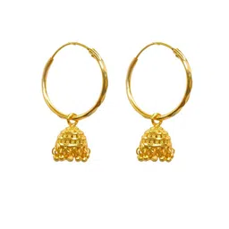 Anouk Gold-Plated Circular Hoop Earrings-14