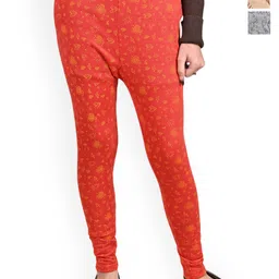 BAESD Girls Pack Of 3 Printed Ankle-Length Leggings-picture-1