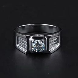 Heer Collection Sliver Plated AD Stone Studded Adjustable Finger Ring-68