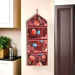 Aura Maroon Set of 1 Regular Multi-Utility Organisers-18