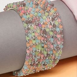 fabula Set Of 12 Crystal-Studded & Beaded Bangles-image-26