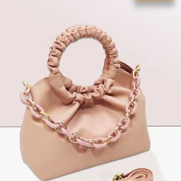 MAGNIFIQUE Textured PU Sling Bag with Quilted-12