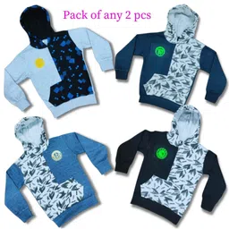Seyor Kids Pack of 2 Printed Hooded Cotton Sweatshirt-picture-19