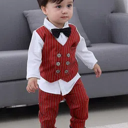 BELLIZA Unisex Kids Checked Shirt with Trousers-picture-10