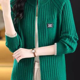 StyleCast Women Cable Knit Mock Collar Sweater-image-77