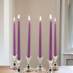 HOSLEY Purple 6 Pieces Smokeless & Dripless Pillar Candles-image-97