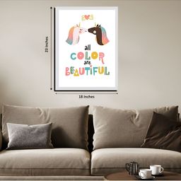 Chalk My Theme White & Pink 1 Piece Wood Other Wall Paintings-image-83