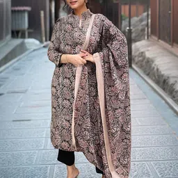 Aaghnya Women Viscose Rayon Printed Kurta Sets-image-18