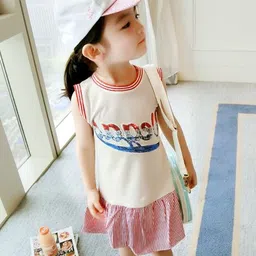 StyleCast x Revolte Girls Striped Applique T-shirt Midi Dress-image-31