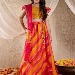 pspeaches Girls Ready to Wear Lehenga & Blouse With Dupatta-image-74