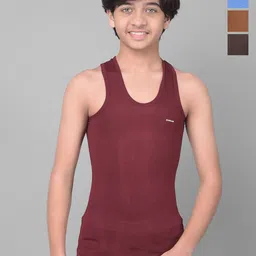 Dollar Bigboss Boys Pack Of 4 Assorted Cotton Innerwear Vests-10