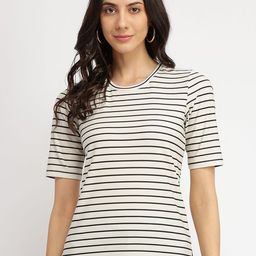 FableStreet Striped Round Neck T-Shirt-image-85