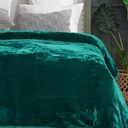 Saral Home Teal Mild Winter 400 GSM Single Bed Blanket-image-44