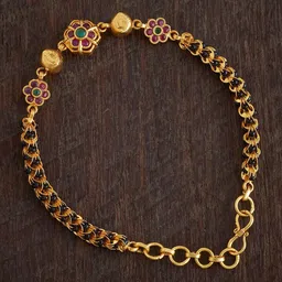 Kushal's Fashion Jewellery Antique Gold-Plated Armlet Bracelet-10