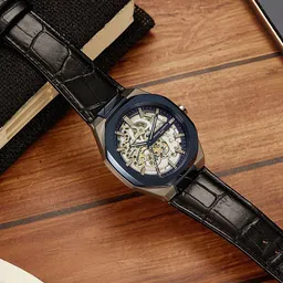 pierre cardin Men Dial & Leather Straps Analogue Multi Function Automatic Motion Powered Watch CF.1002.LB.3-15