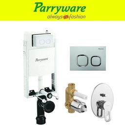 parryware Half Frame Concealed Cistern, with divater body upper Pluto set of 1 pic 104 Dual Flush Tank-picture-25