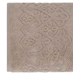 MASPAR Beige Pack of 2 Colorart Windsor 550 GSM Cotton Jacquard Hand Towel image 4