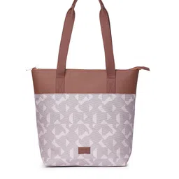 ZOUK Printed Shopper Jute Tote Bag image 3