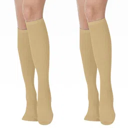 MUKHAKSH Unisex Beige Socks-picture-7