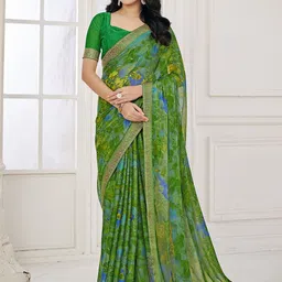 LeeliPeeri Designer Pure Chiffon Designer Saree-image-29
