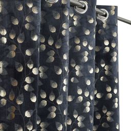 Myntra Elegant Homes Set of 3 Navy Blue Ethnic Motifs Window Curtain-picture-12