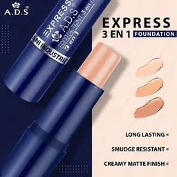 A.D.S 3 In 1 Matte Finish Concealer -15g-Shade-02 image 4