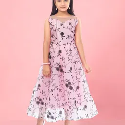 BAESD Floral Print Net Fit & Flare Maxi Dress-picture-13